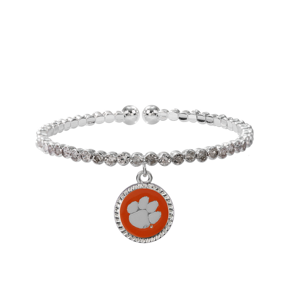 New Clemson Tigers Women's Breeze Dangle Cuff Bracelet, NCAA